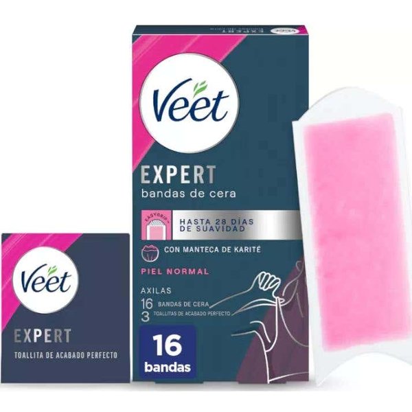 Veet Expert Bandas De Cera Depilatoria Axilas Piel Normal 16 Uds-image