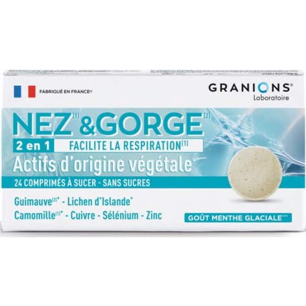 Granions Nariz Y Garganta 2 En 1 Sabor Menta Helada 24 Comp-image