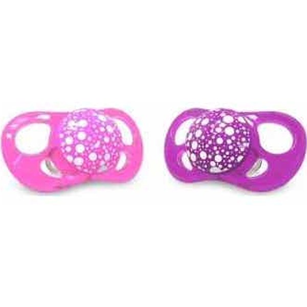 TwistShake Chupetes Rosa Morado 0-6 Meses 2Uds-image