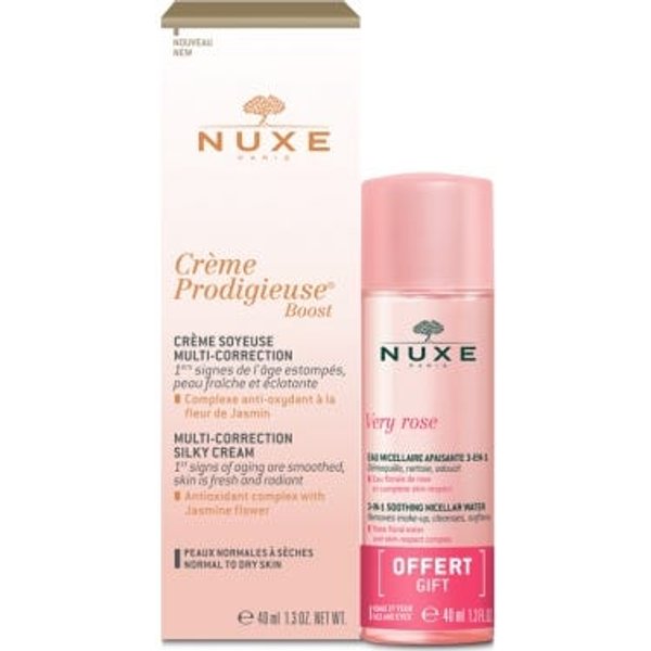 Nuxe CrèMe Prodigieuse Boost Crema Sedosa 40Ml + Very Rose Agua Micelar 40Ml-image