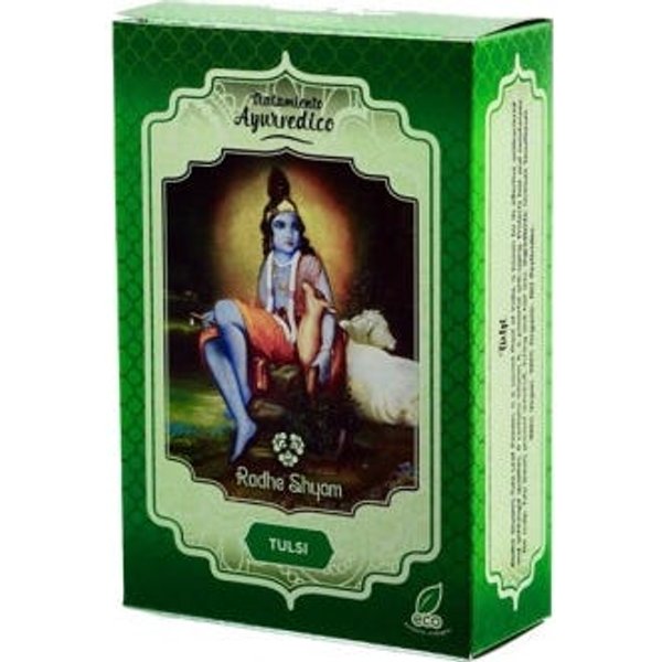 Radhe Shyam Tulsi Polvo Tratamiento Capilar Natural 100G-image