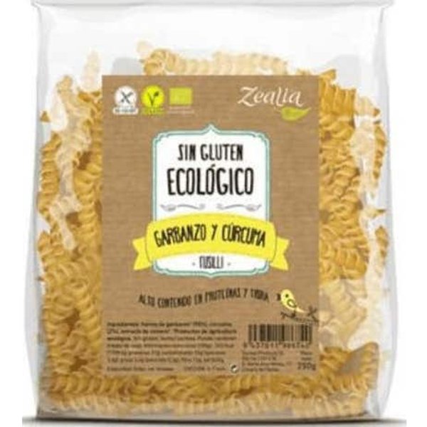 Zealia Espirales Garbanzo Curcuma Sin Gluten 250 G-image
