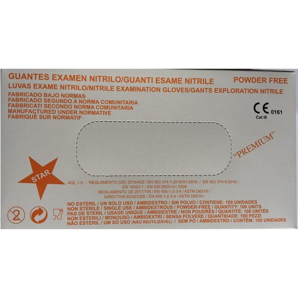 Krape Guantes Examen Nitrilo Azul T S 100 Uds-image