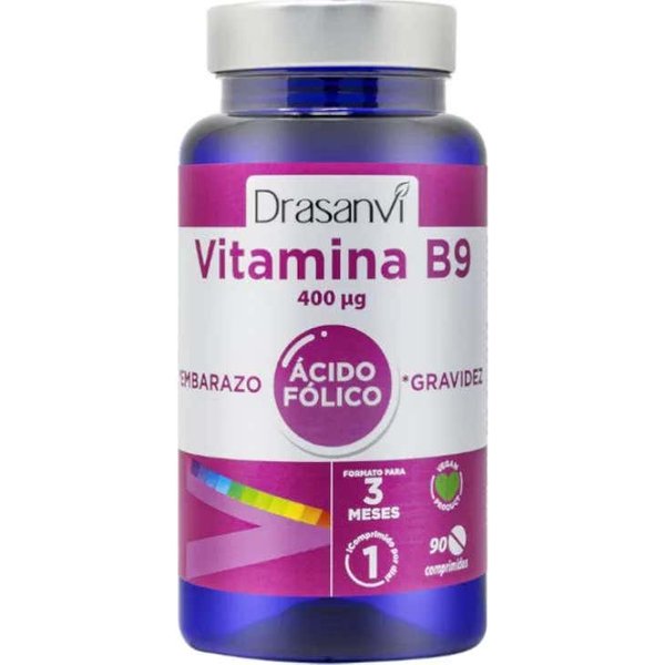 Drasanvi Vitamina B9 400µG ÁCido FóLico 90Comp-image
