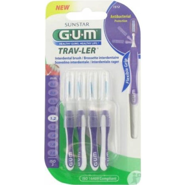 Pinceles Para Goma De Mascar Trav-Ler 1512 1,2Mm 4Uts-image