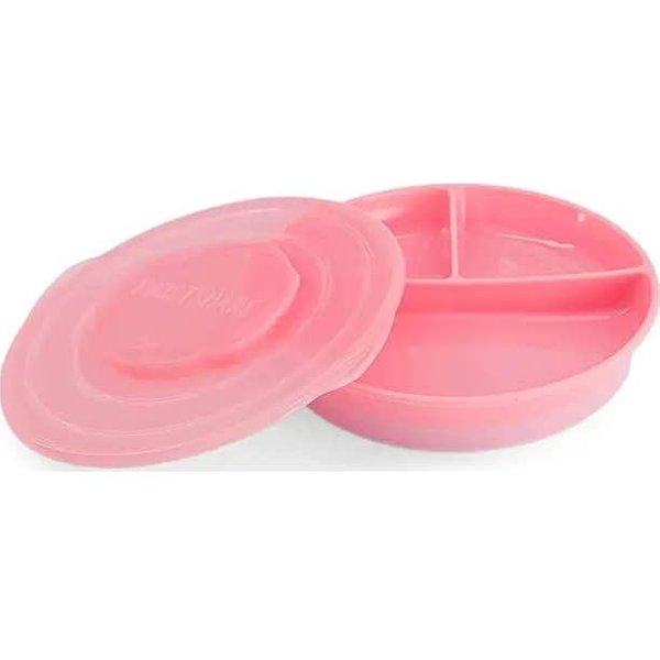 TwistShake Plato Dividido +6 Meses Rosa 1 Ud-image