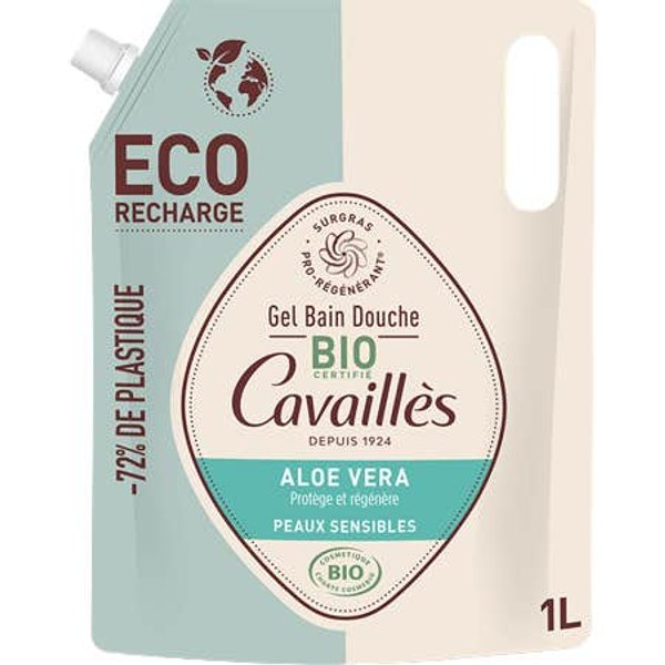 CavaillèS Gel Bain Douche Aloe Vera Bio Eco-Recharge 1000Ml-image