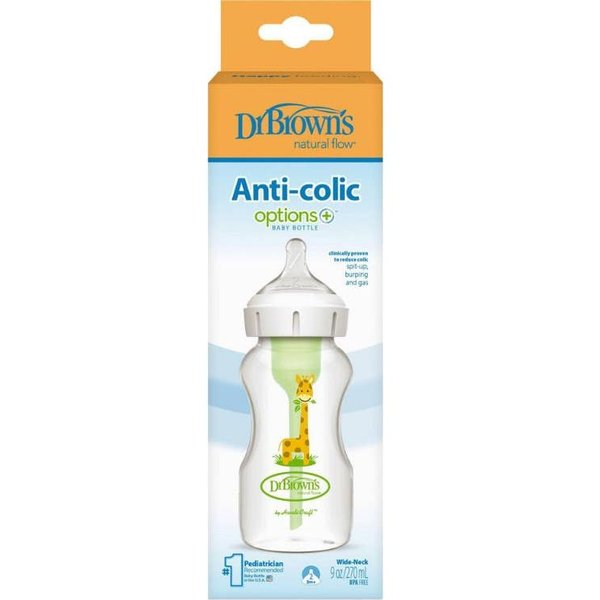 Dr. Brown's Options+ Pp BiberóN Boc Ancha Girafa N2 270 1 Ud-image