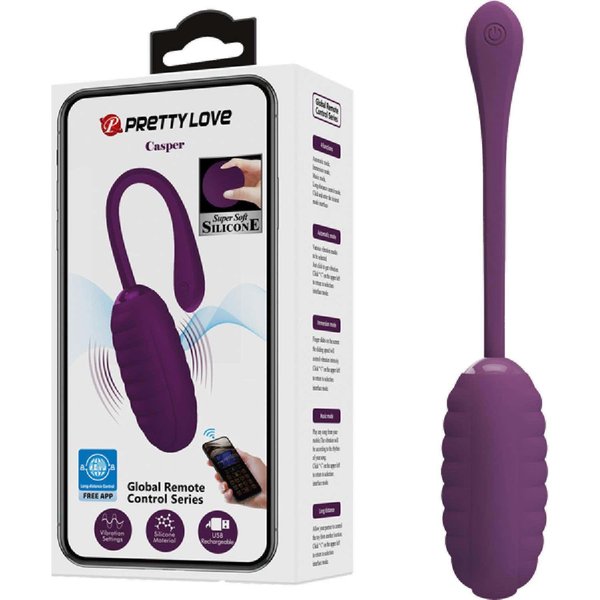 Pretty love Casper Huevo Vibrador Recargable Morado 1 Ud-image