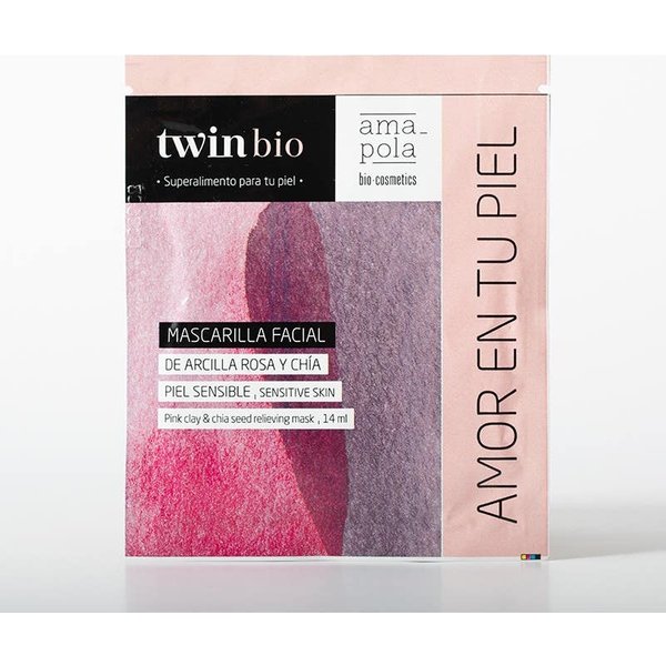 Amapola Biocosmetics Twin Bio Mascarilla Arcila Rosa Y Chia 14 Ml-image