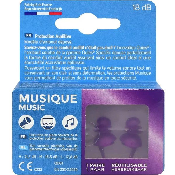 Quies Specific ProteccióN Auditiva Music 2Uds-image