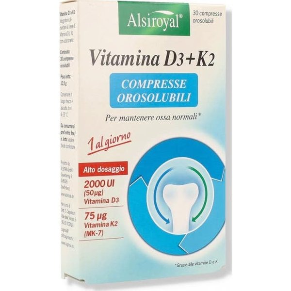 Alsiroyal Vitamina D3+K2 30 Comp-image