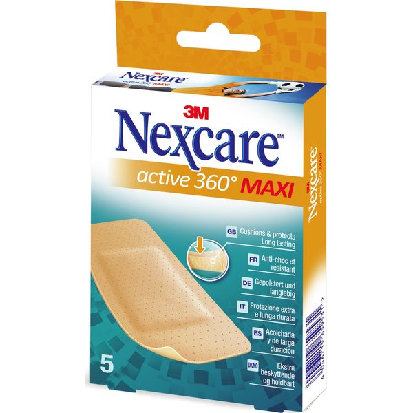 Nexcare® Active 360º Maxi Tiras Adhesivas 54X86Mm 5Uds-image