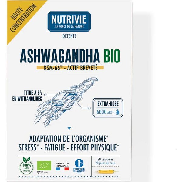 Nutrivie Ahwagandha Bio Ampollas 20X10Ml-image