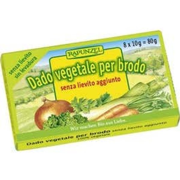 Rapunzel Cubito De Caldo Vegetal Sin Levadura AñAdida Bio 8X10 G-image