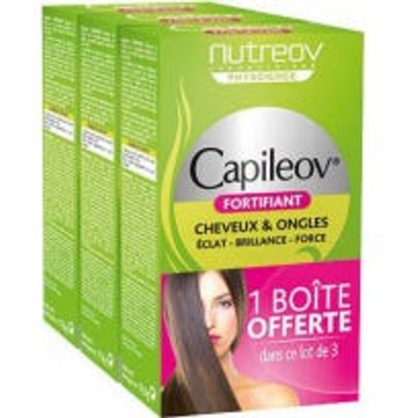 Nutreov Capileov Fortificante Capileov 30 CáPsulas Set De 3-image