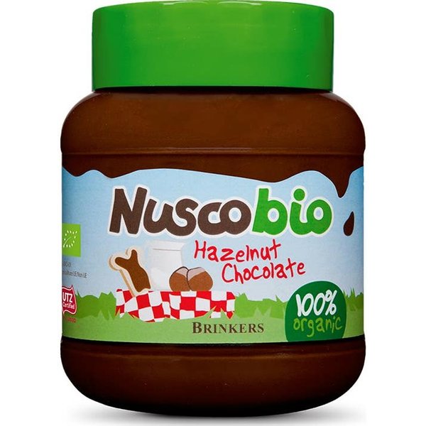 Nuscobio Crema De Chocolate Avellanas 100% OrgáNica 400 G-image