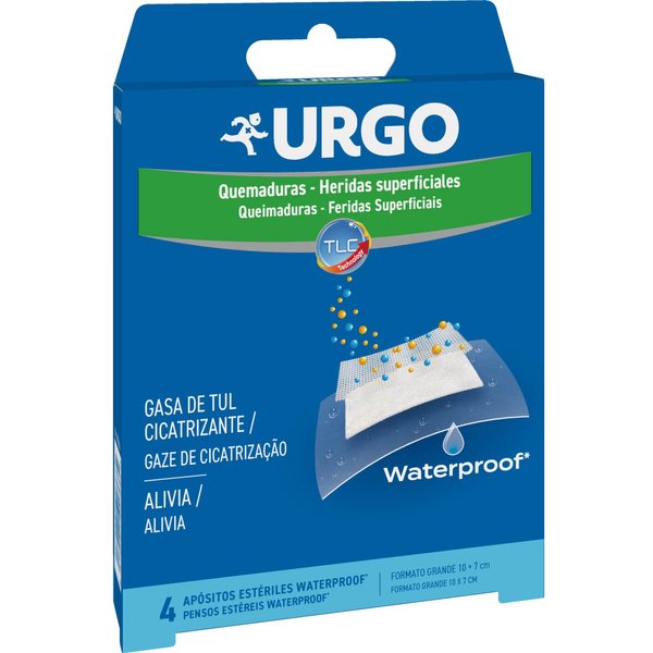 Urgo Quemaduras Y Heridas Superficiales Waterproof 4 ApóSitos 10 X 7Cm-image