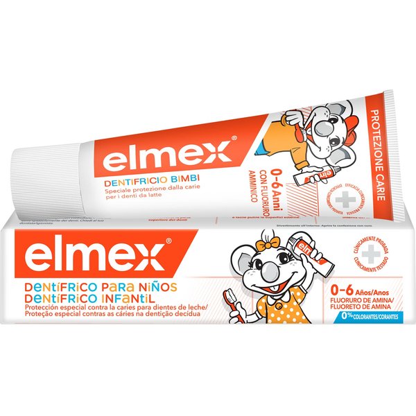 Elmex ProteccióN Caries DentíFrico Para NiñOs 0-6 AñOs 50Ml-image