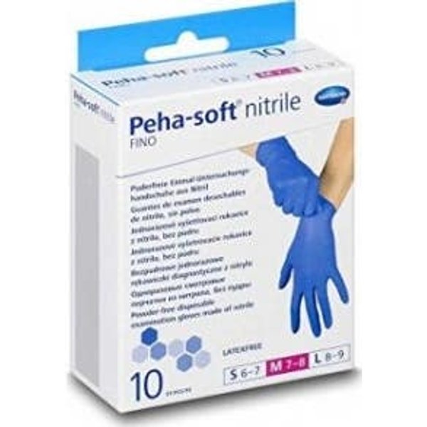 Peha-Soft Guantes Desechables De Nitrilo Talla M 10Uds-image