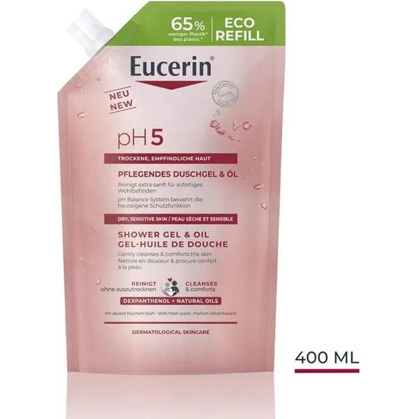 Eucerin Oleogel Ducha Reconfortante Recarga 400Ml-image