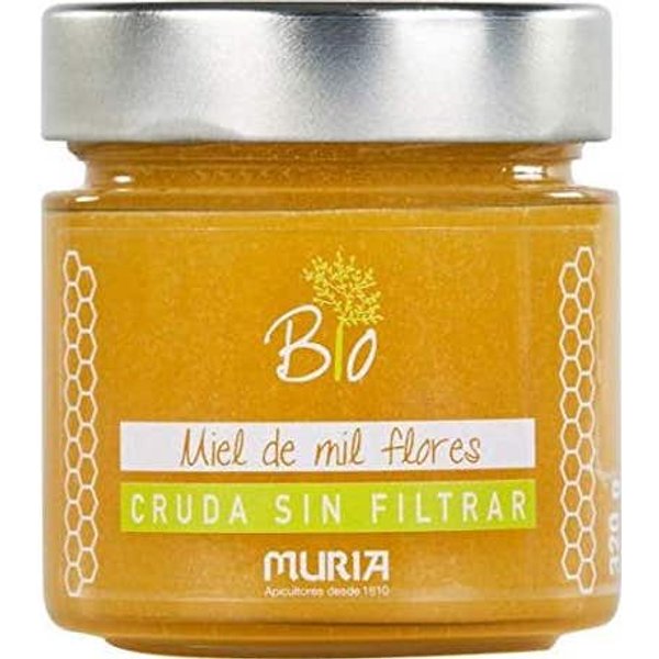 Muria Bio Tarro De Miel De Flores Cruda Sin Filtrar Eco 320G-image