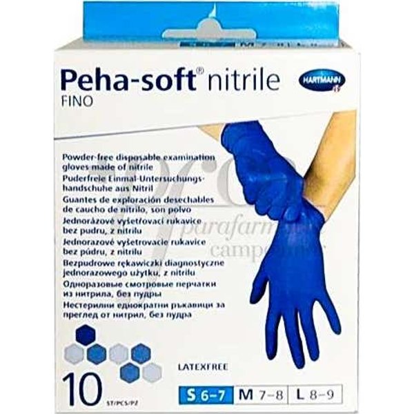 Peha-Soft Guantes Nitrilo Fino PequeñOs 10Uds-image