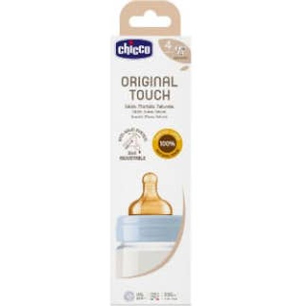 Chicco BiberóN Tetina Caucho Rosa +4 M Flujo RáPido 330 Ml-image