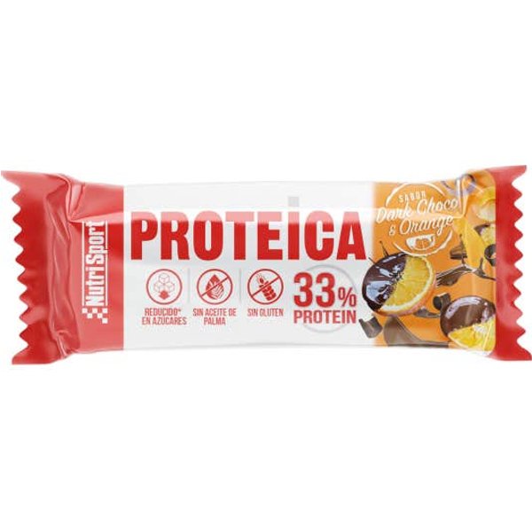 Nutrisport Protein Bar Dark Chocolate & Orange Bio 44G-image