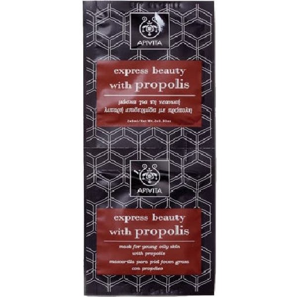 Apivita Express Beauty Mascarilla Piel Grasa Y Joven 2X8Ml-image