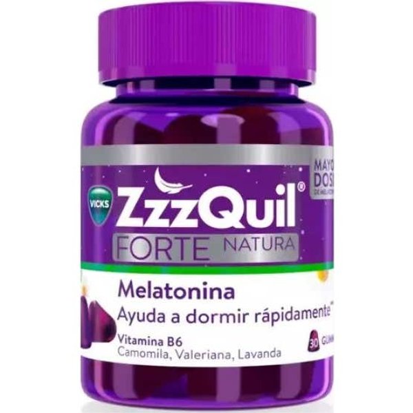 ZzzQuil Natura Forte Sabor Frutos Del Bosque Gummies 30Uds-image