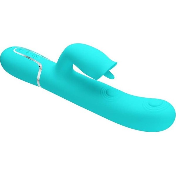 Pretty love Vibrador Rabbit Licking Verde Agua 1 Ud-image