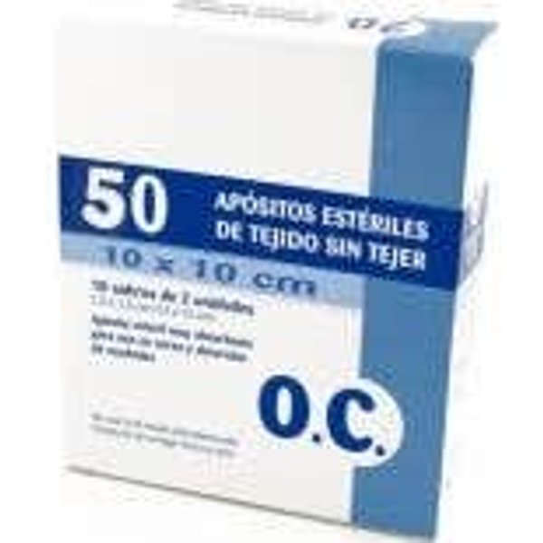 O.C Compresa EstéRil Tejido Sin Tejer 10 Cmx10 Cm 50 Uds-image