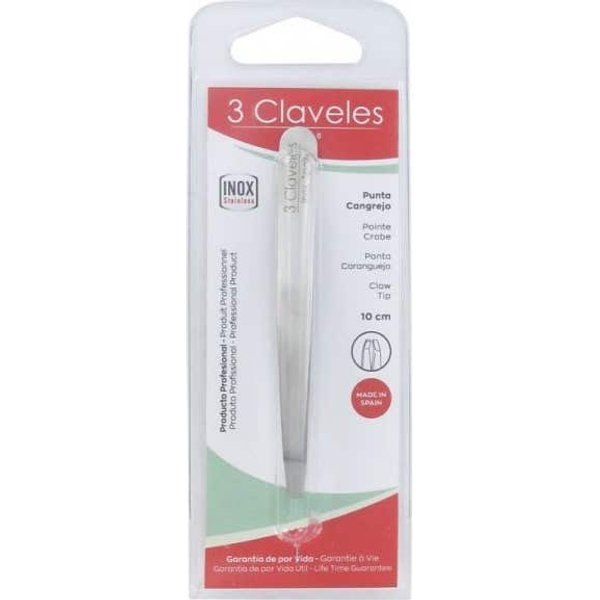 3 Claveles Pinza Cangrejo Inox 10Cm 1Ud-image