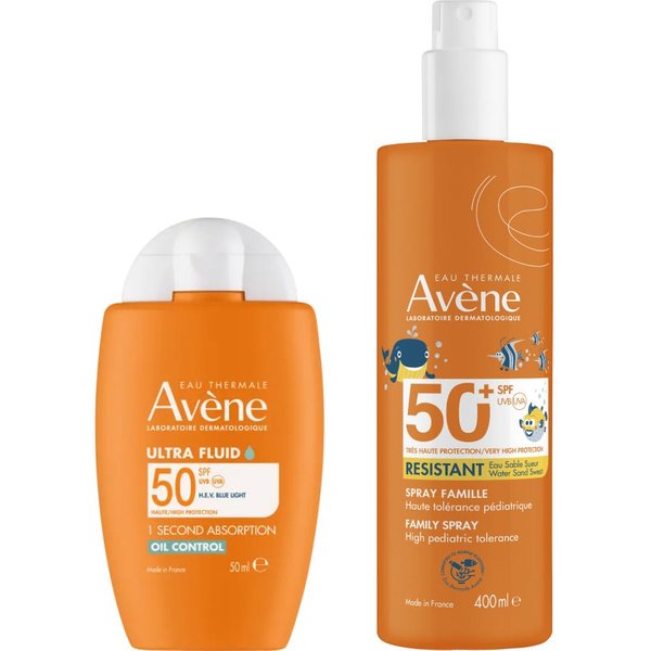 AvèNe Pack Ultra Fluido Oil Control Spf50 50 Ml + Spray Familia Spf50+ 400 Ml-image