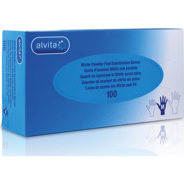 Alvita Guantes Nitrilo Sin Polvo L 100Uds-image
