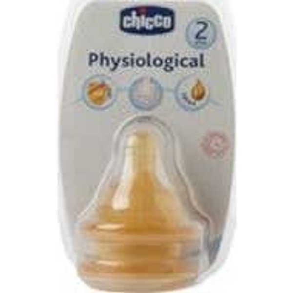 Chicco® Tetina FisiolóGica LáTex 3 Posiciones 2Uds-image