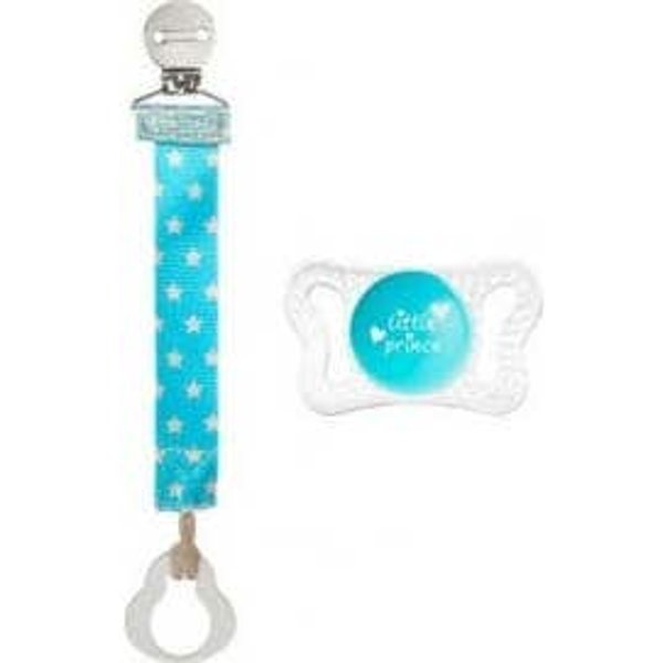 Chicco Pack Chupete Micrò 0-2 M Con Clip Fashion Azul-image