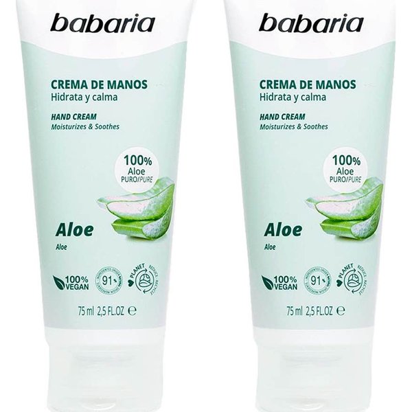 Babaria Crema De Manos Aloe Vera 2 X100 Ml-image