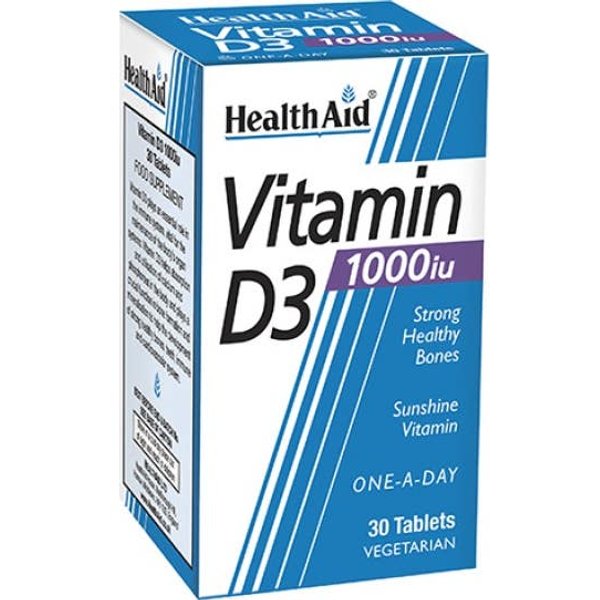 HealthAid Vitamina D3 1 000 Ui 30Comp-image