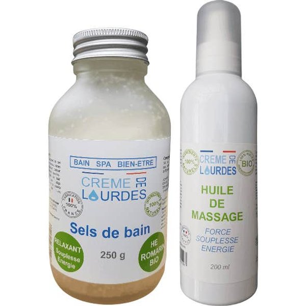 Creme De Lourdes Kit Spa MúSculos Articulaciones Sales + Aceite-image