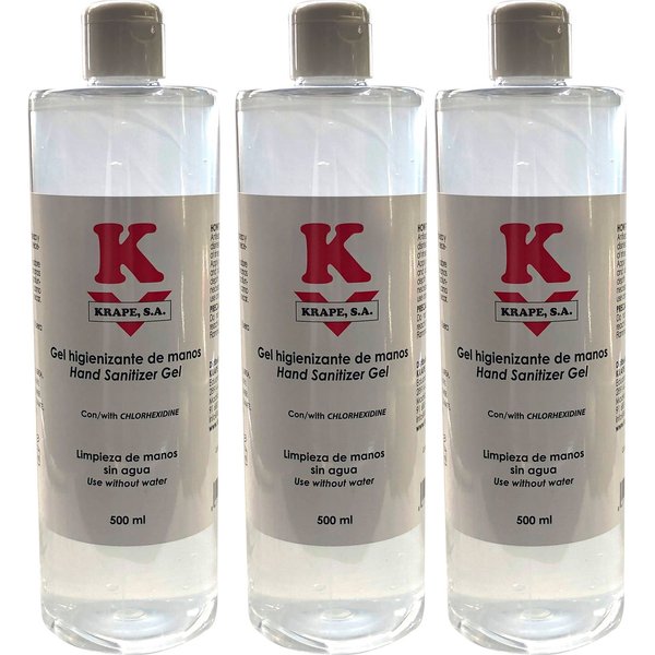 Krape Gel HidroalcohóLico Desinfectante 3X500 Ml-image