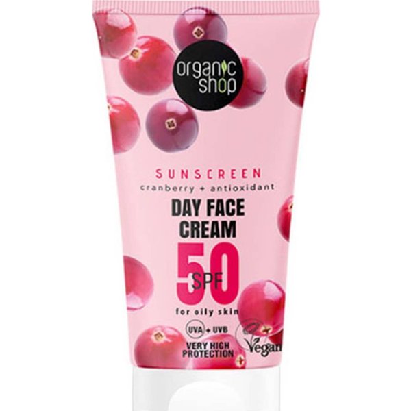 Organic Shop Cranberry Day Face Cream SPF50 50Ml-image