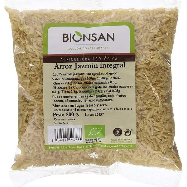 bionsan Arroz JazmíN Integral Bio 500 G-image