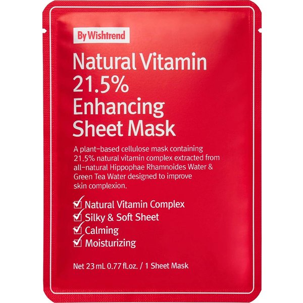 By Wishtrend Natural Vitamin 21.5% Enhancing Sheet Mask 23 Ml-image