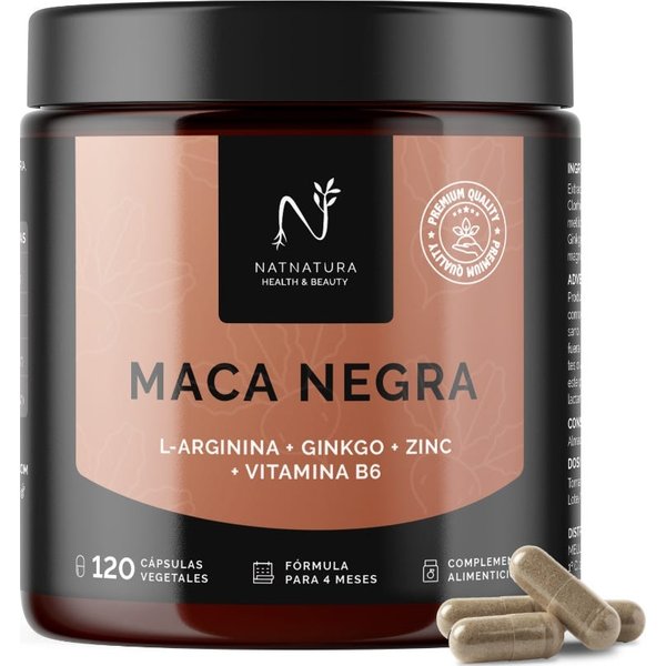 Natnatura Maca Negra Pura 120 CáPsulas-image