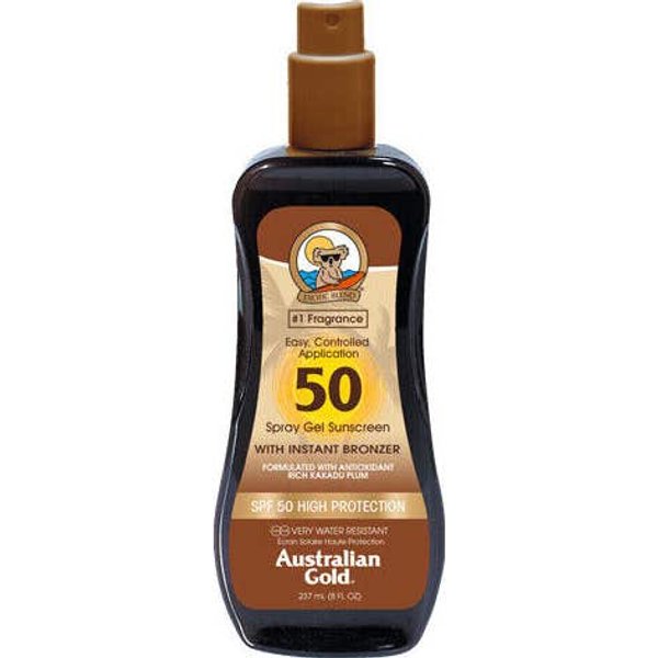 Australian Gold Spf50 With Instant Bronzer Spray Gel 237 Ml-image