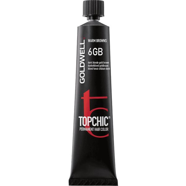 Goldwell Topchic Permanent 6GB Dark Blonde Gold Brown 60Ml-image