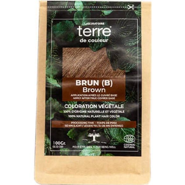 Terre de Couleur Colorante Vegetal Brun (B) Brown 100G-image
