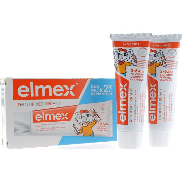 Kit De Pasta De Dientes Para BebéS Elmex 3-6 AñOs 2X50Ml-image